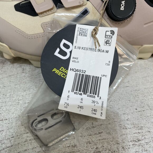 Adidas Five Ten 5.10 Kestrel BOA Women's 7.5 Mountain Bike Beige Purple HQ6032 - Picture 6 of 8